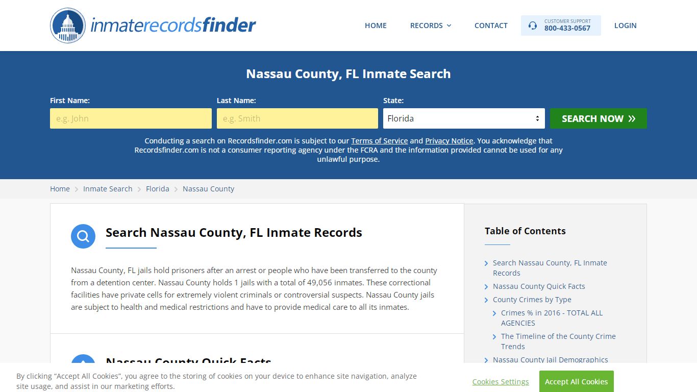 Nassau County, FL Inmate Lookup & Jail Records Online