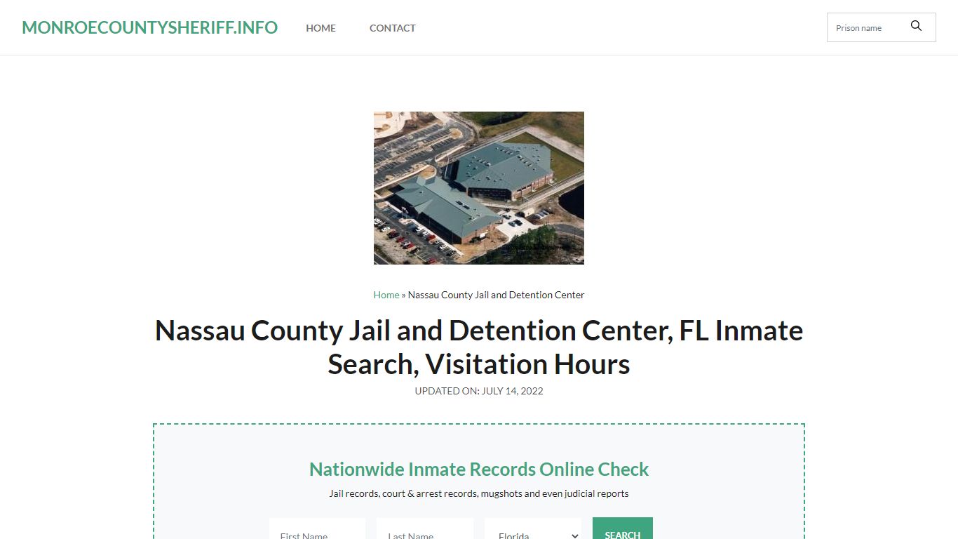 Nassau County Jail and Detention Center, FL Inmate Search ...